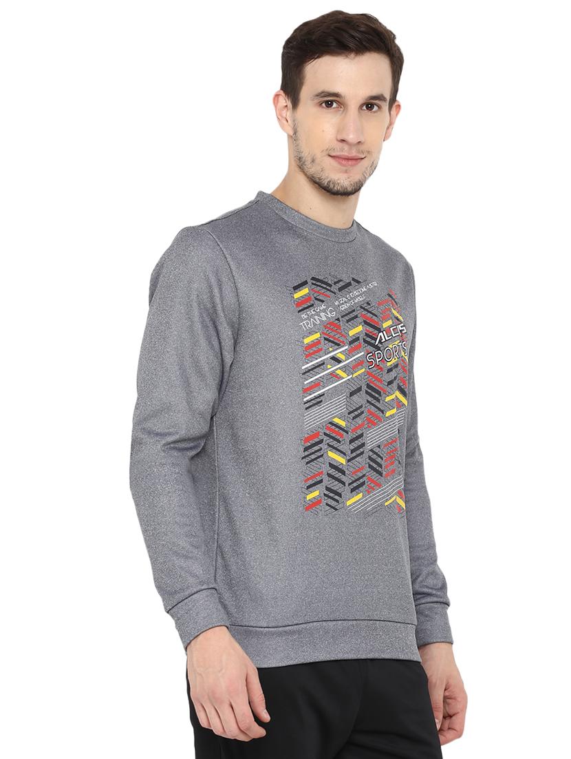 grey printed sweatshirt - 17633134 - Standard Image - 2