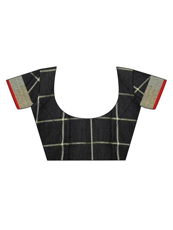 checkered kota doria saree with blouse - 17633228 - Standard Image - 2