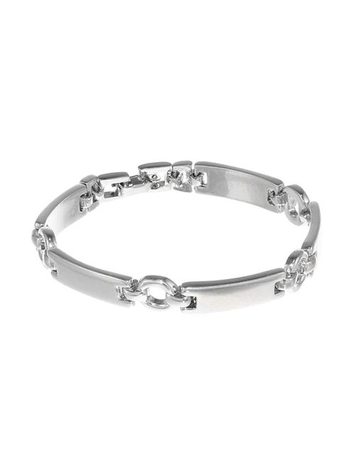 silver metal bangle bracelet - 17633457 - Standard Image - 0
