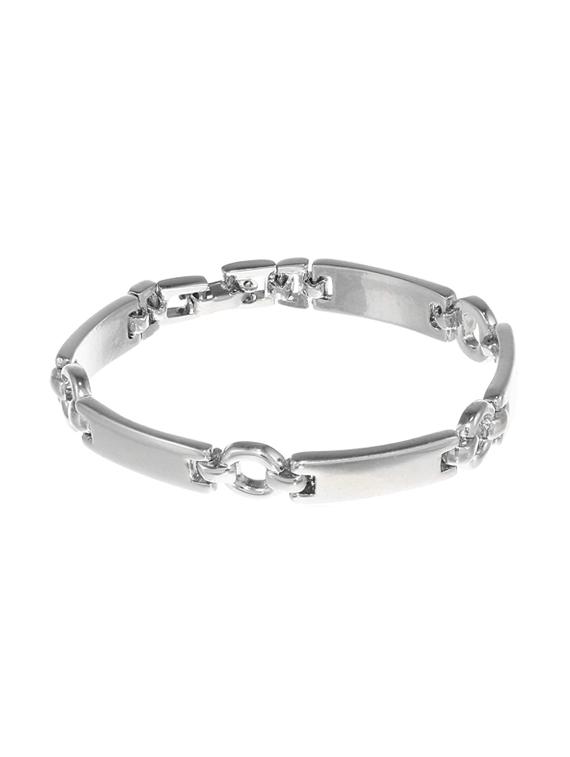 silver metal bangle bracelet - 17633457 - Zoom Image - 0