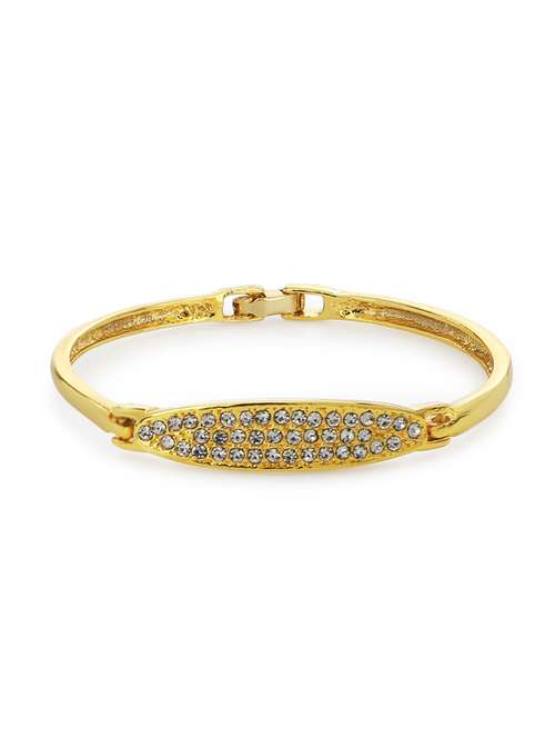 gold metal bangle  bracelet - 17633464 -  Standard Image - 0