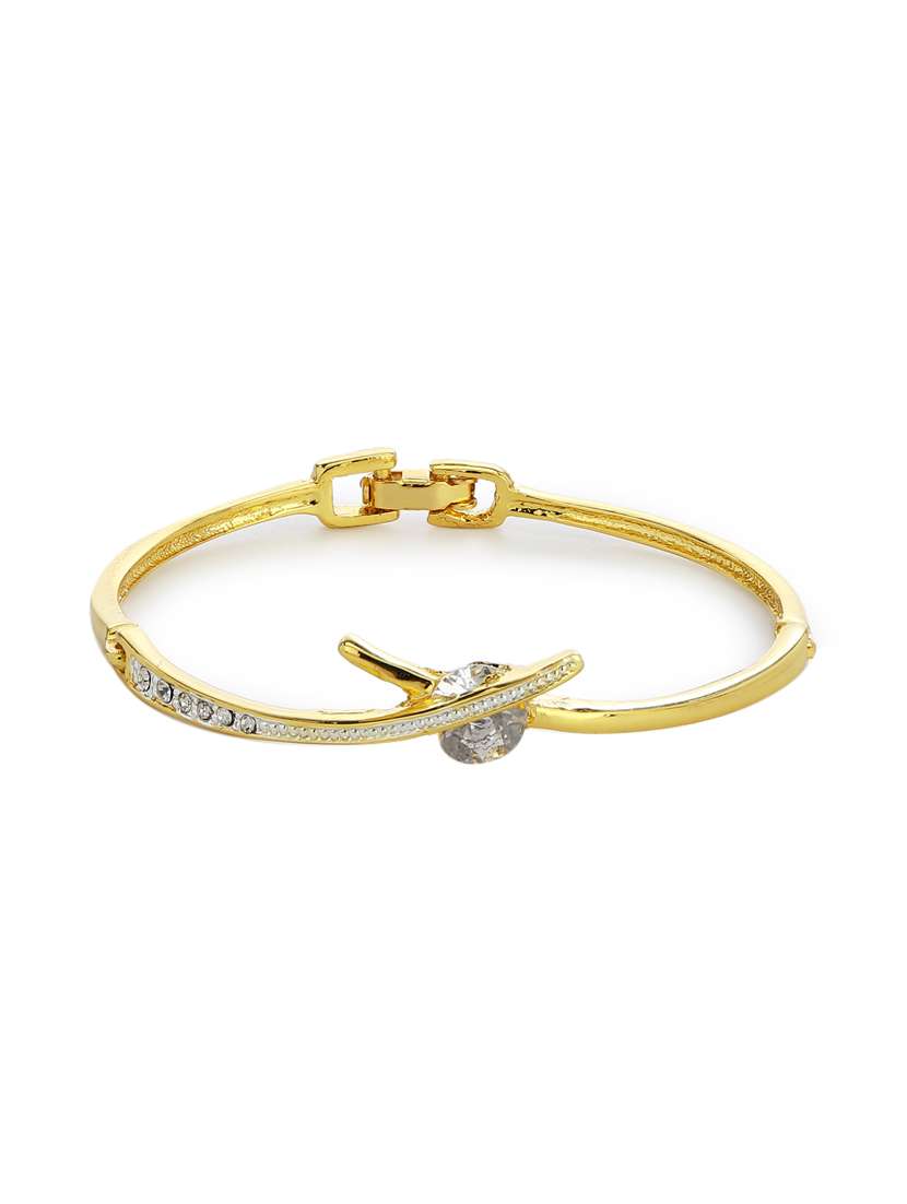 gold metal bangle bracelet - 17633498 - Zoom Image - 0