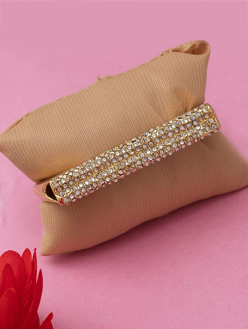 gold metal bangle bracelet - 17633506 - Zoom Image - 0