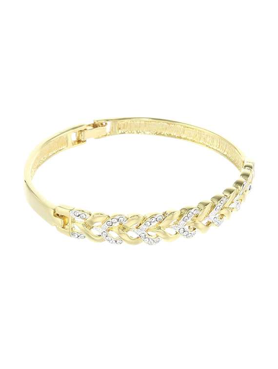 gold metal bangle bracelet - 17633507 - Zoom Image - 0