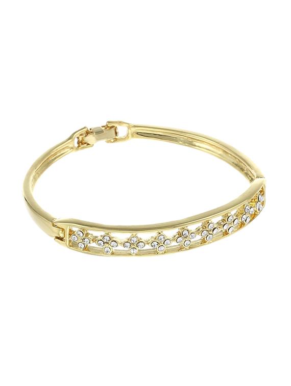 gold metal bangle bracelet - 17633509 - Zoom Image - 0