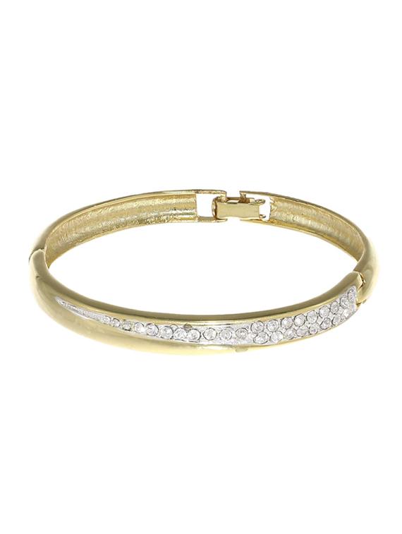 gold metal bangle bracelet - 17633523 - Zoom Image - 0
