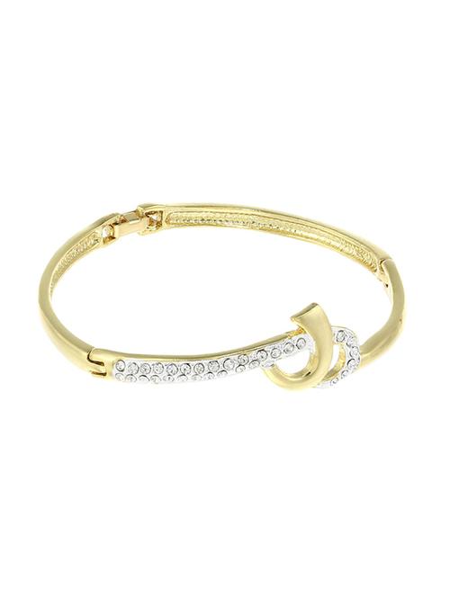 gold metal bangle bracelet - 17633529 - Standard Image - 0