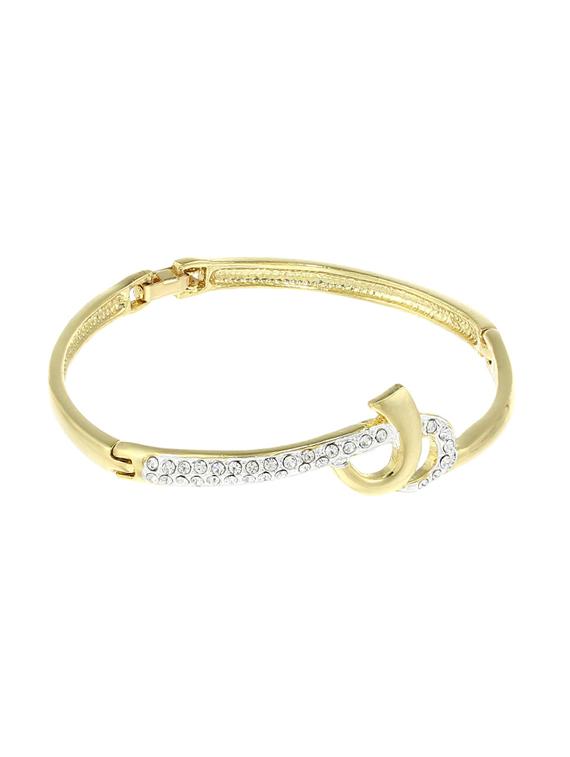 gold metal bangle bracelet - 17633529 - Zoom Image - 0
