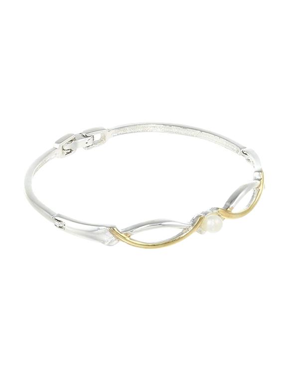 gold metal bangle bracelet - 17633534 - Zoom Image - 0