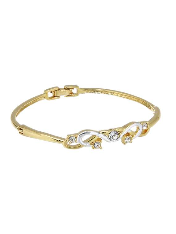 gold metal bangle bracelet - 17633536 - Zoom Image - 0