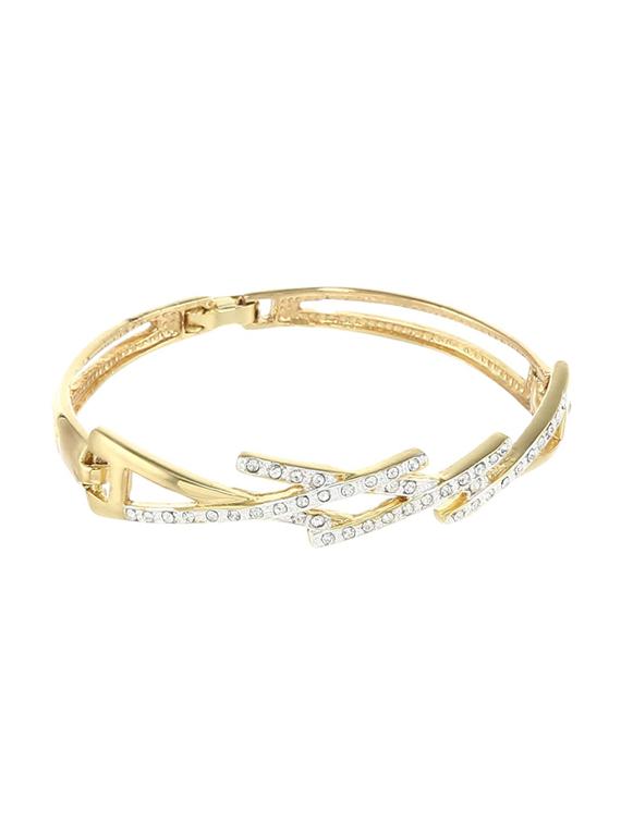 gold metal bangle bracelet - 17633544 -  Zoom Image - 0