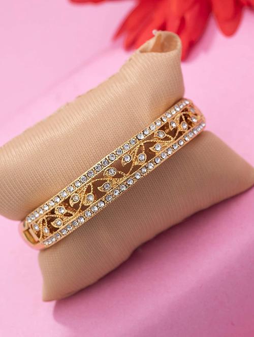gold metal bangle bracelet - 17633548 - Standard Image - 0