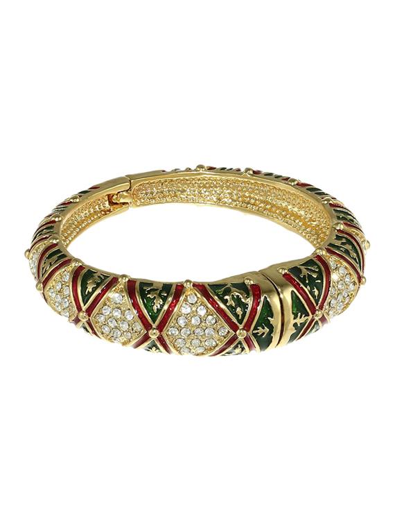 gold metal bangle bracelet - 17633555 - Zoom Image - 0