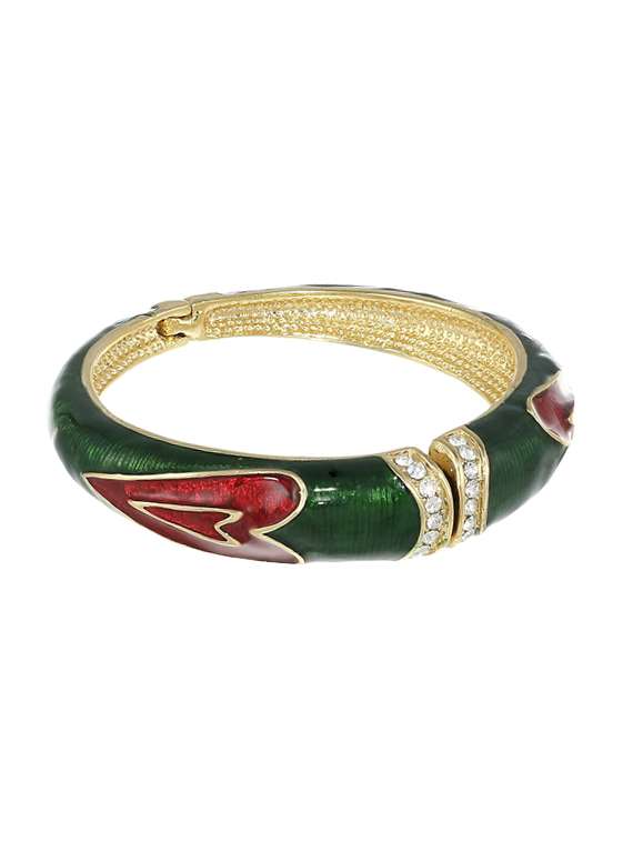 gold metal bangle bracelet - 17633559 - Zoom Image - 0