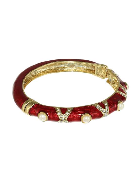 gold metal bangle bracelet - 17633561 - Zoom Image - 0