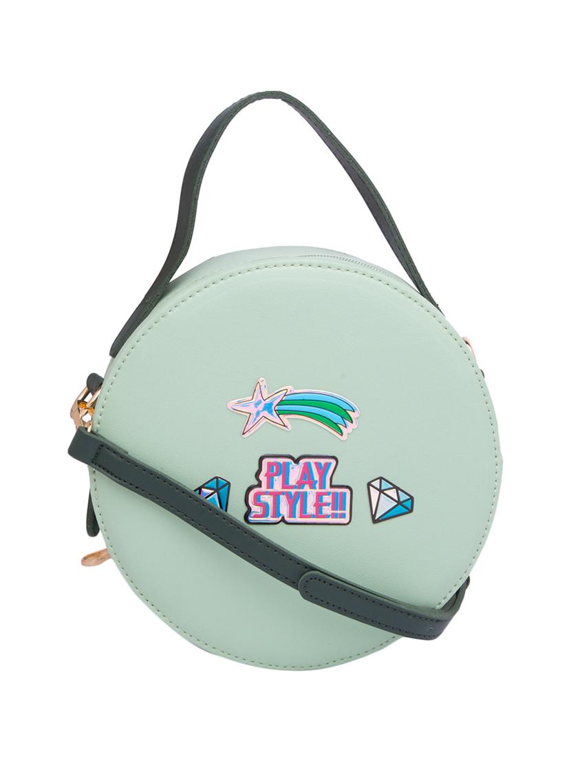 green leatherette (pu) handbag - 17633725 - Zoom Image - 0