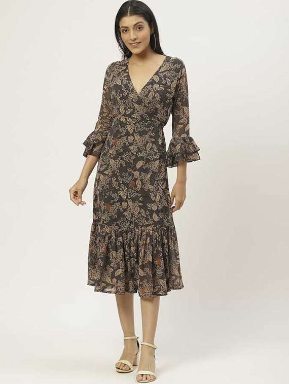 women's tiered floral dress