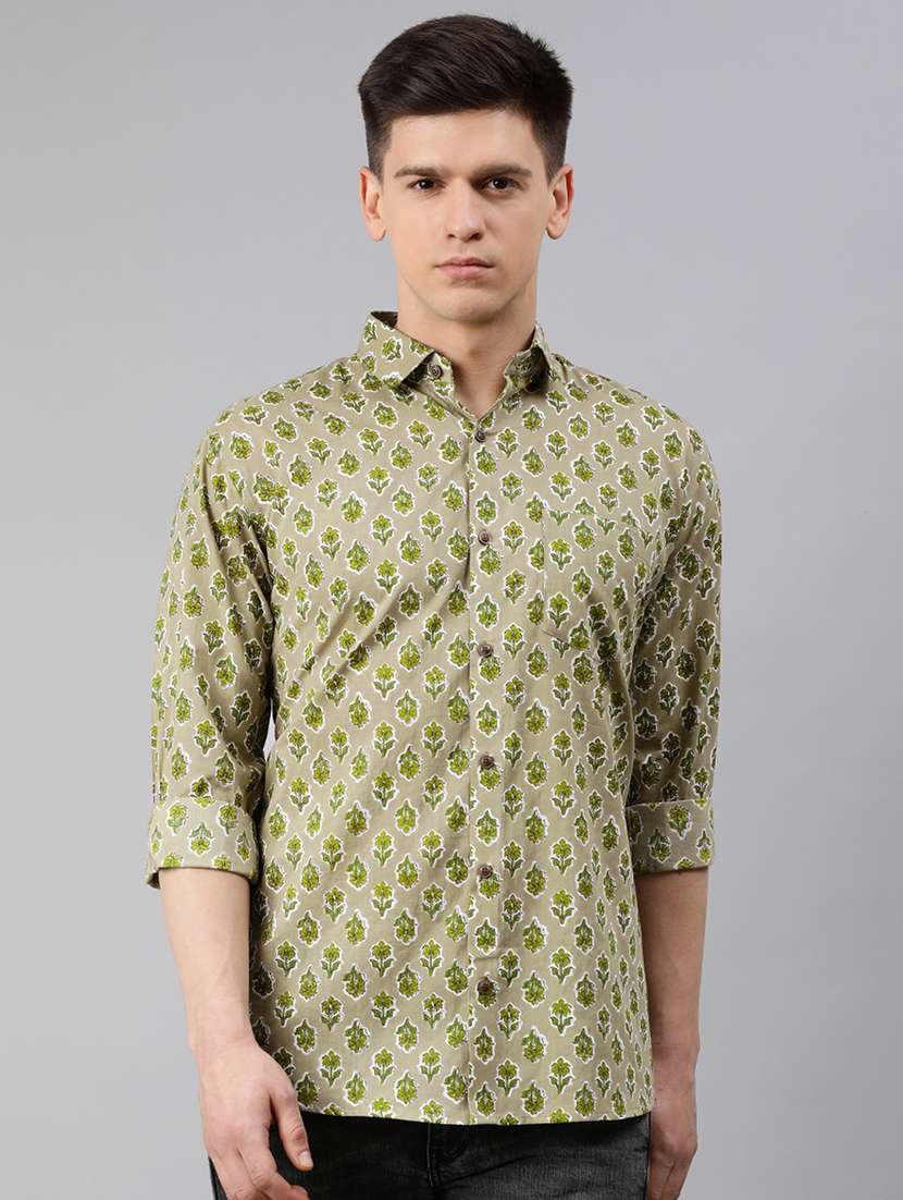 mens florals casual shirt