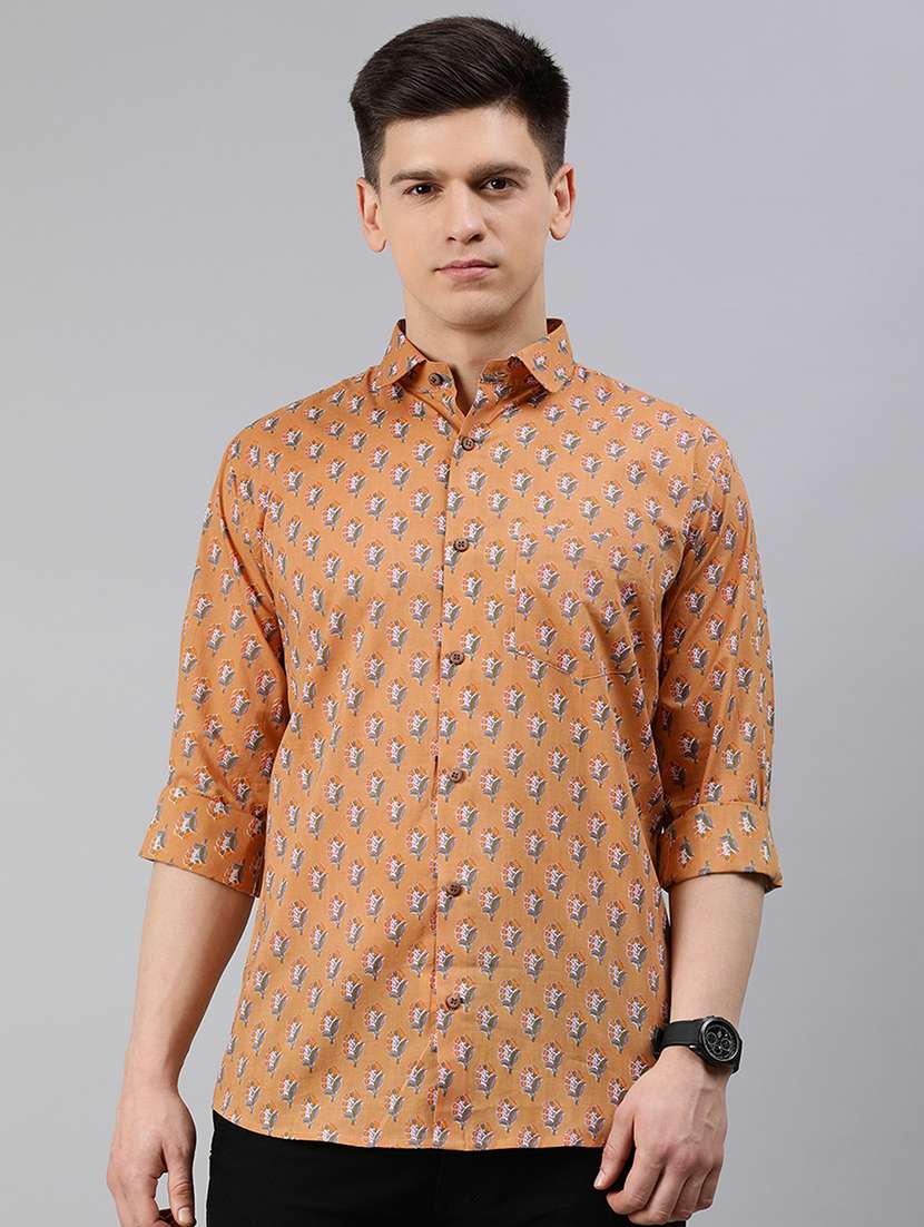 mens florals casual shirt