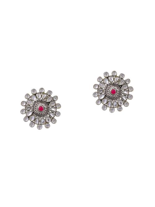 red brass studs earring - 17635700 - Standard Image - 0