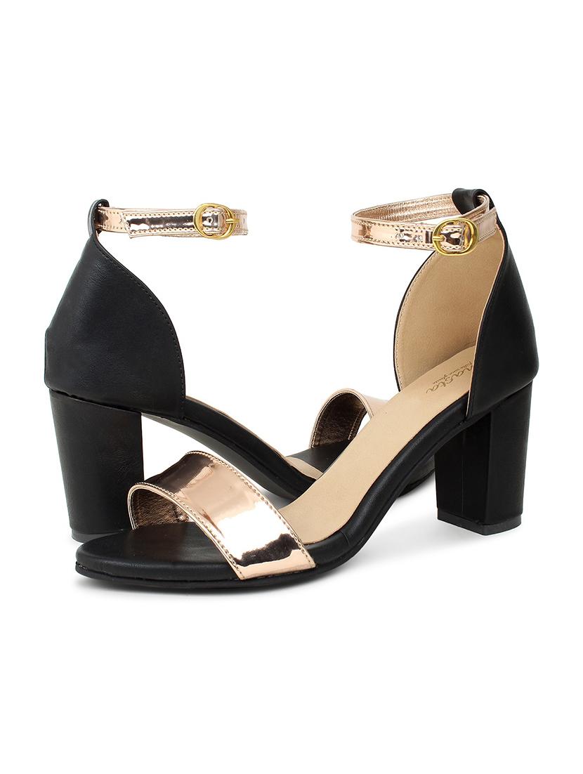 copper patent leather closed back sandals - 17636408 - Standard Image - 2