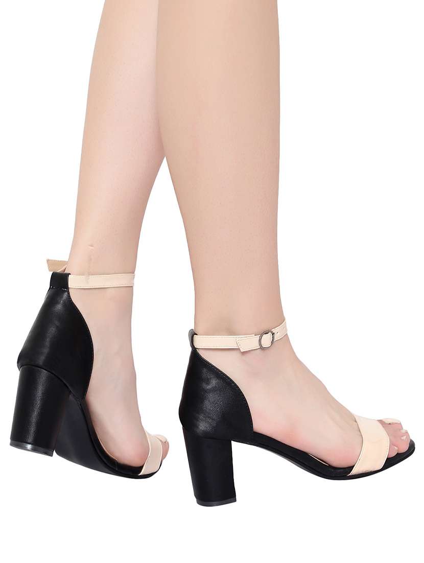 nude patent leather closed back sandals - 17636409 -  Standard Image - 7