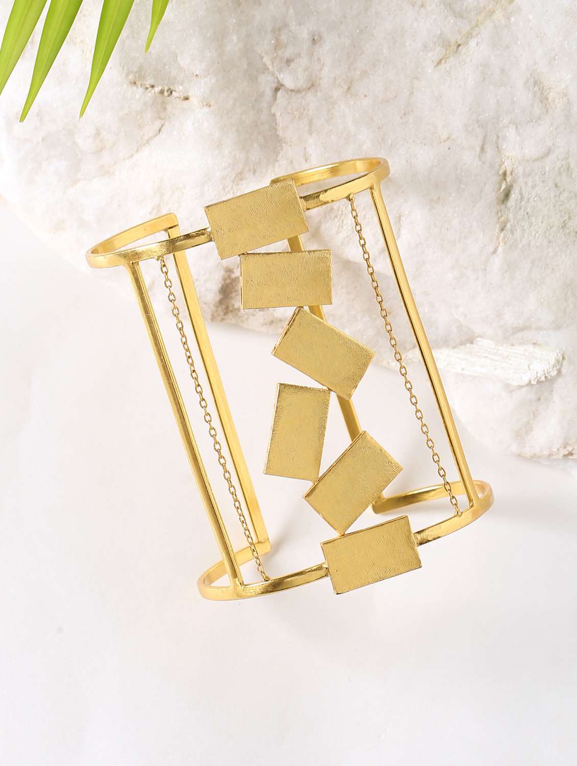 gold plated cuffs bracelet