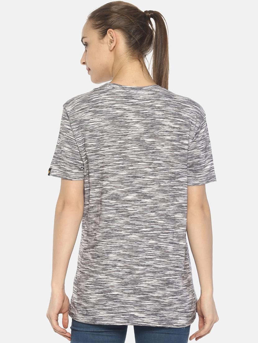 women's placement print round neck t-shirt - 17640198 - Standard Image - 2