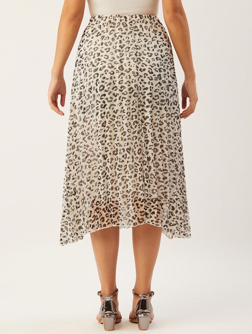 high rise animal flared skirt - 17642026 - Standard Image - 2