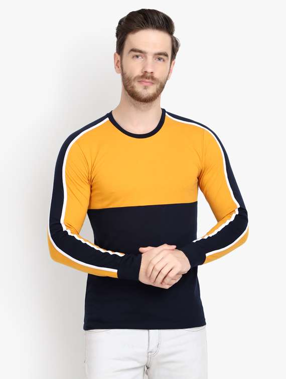  color block cut & sew t-shirt