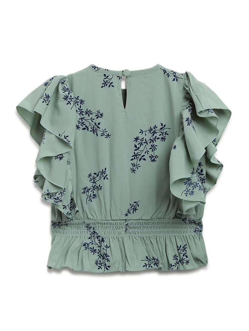 floral top with jeans set - 17645674 - Standard Image - 2