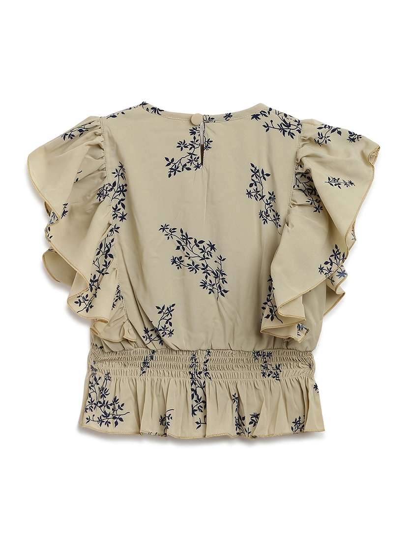 floral top with jeans set - 17645677 - Standard Image - 2