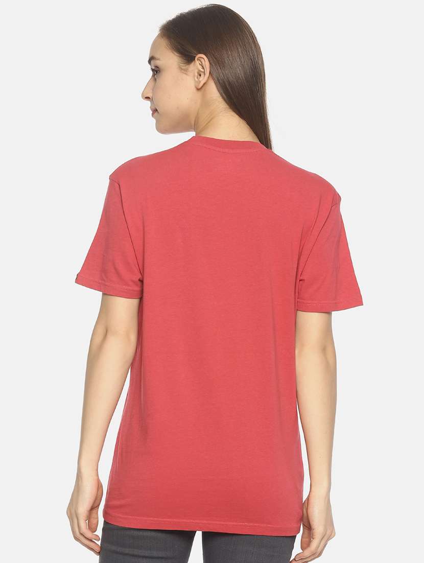 women's front print crew neck t-shirt - 17646648 -  Standard Image - 2