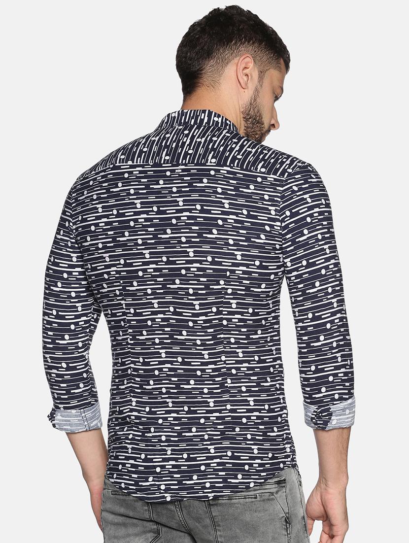mens geometric casual shirt - 17646722 - Standard Image - 2