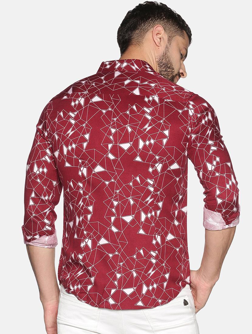 mens geometric casual shirt - 17646723 - Standard Image - 2