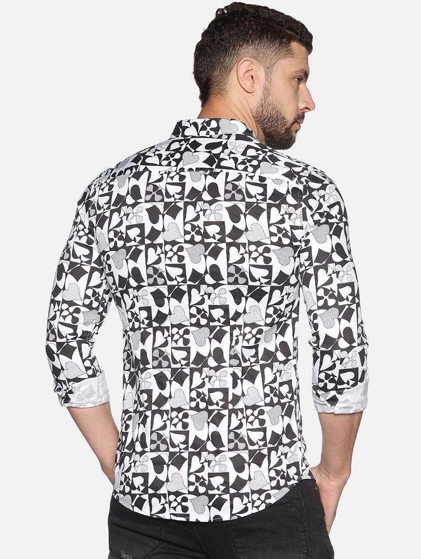 mens printed casual shirt - 17646741 - Standard Image - 2