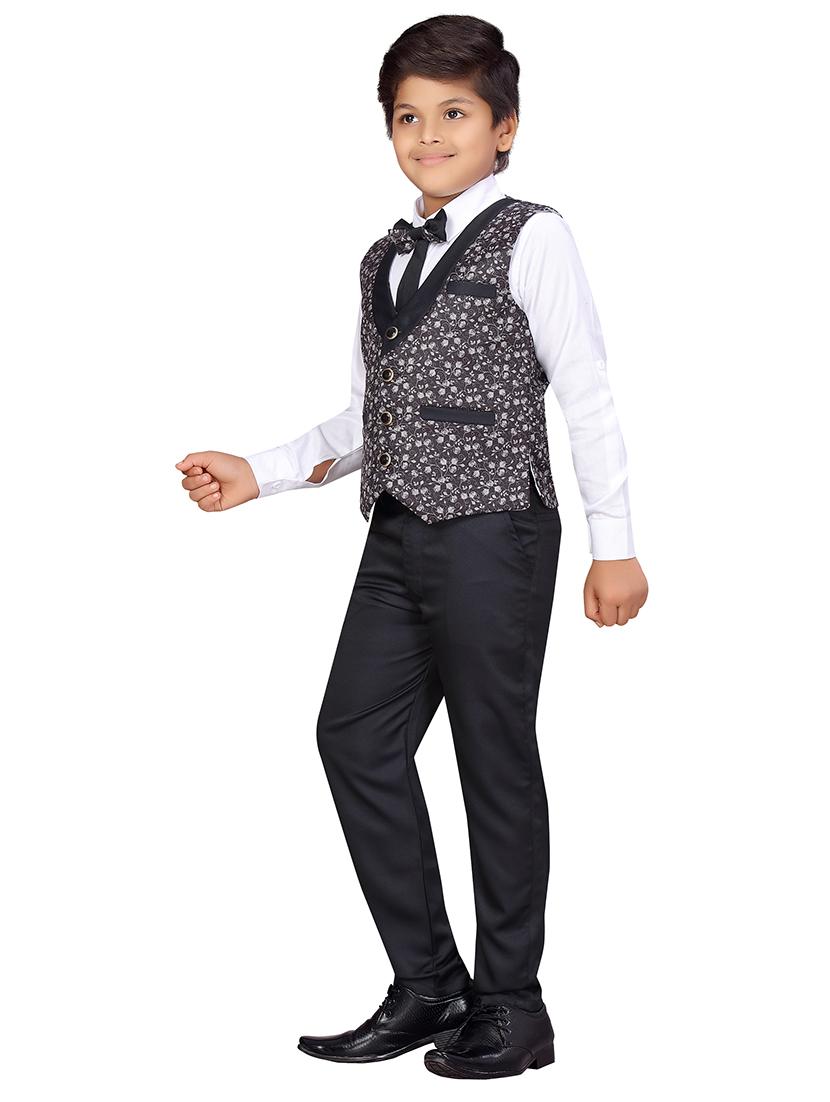 black cotton blend suit sets - 17646771 - Standard Image - 2
