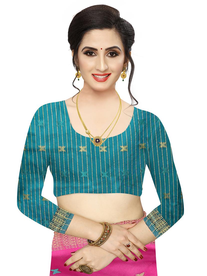ethnic motifs woven saree - 17650168 - Standard Image - 2