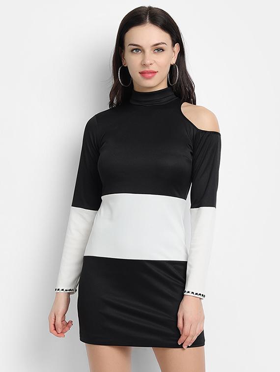 women's bodycon color block dress - 17651651 -  Zoom Image - 0
