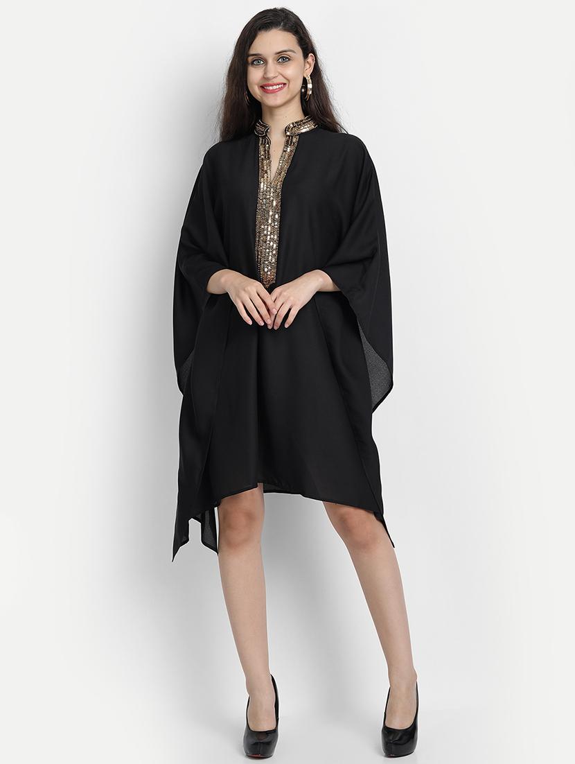 embellished asymmetric kaftan - 17651655 -  Zoom Image - 0