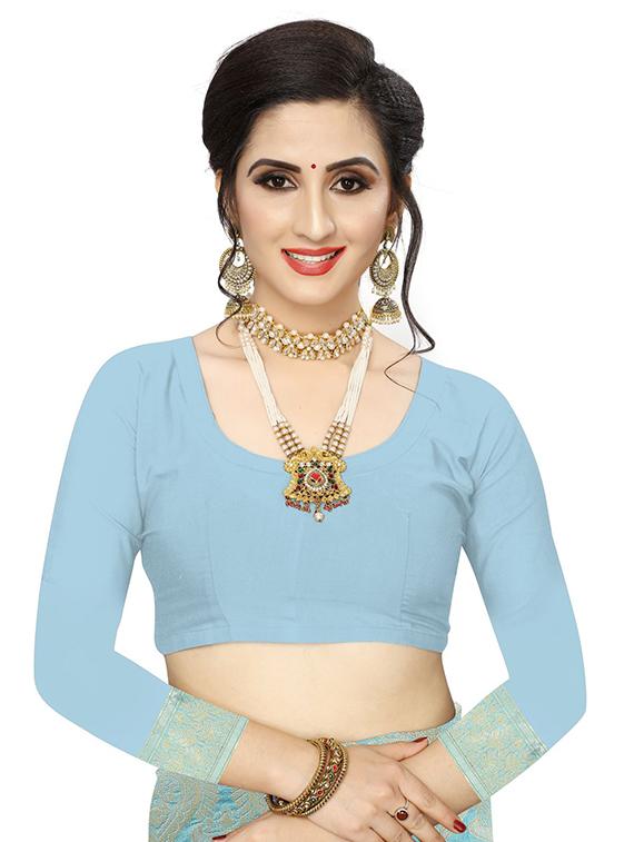 ethnic motifs woven saree with blouse - 17651891 - Standard Image - 2