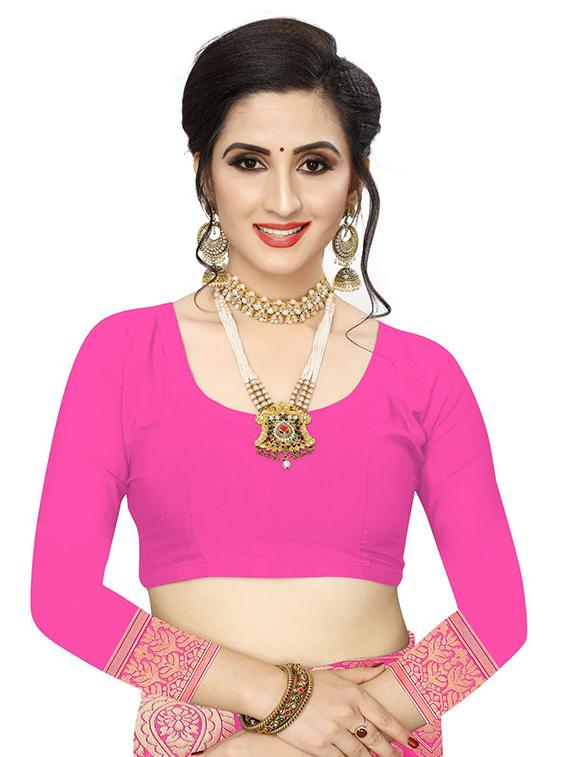 ethnic motifs woven saree with blouse - 17651895 - Standard Image - 2