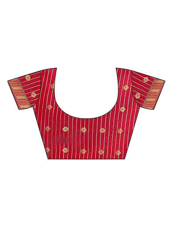 ethnic motifs woven saree with blouse - 17652240 - Standard Image - 2