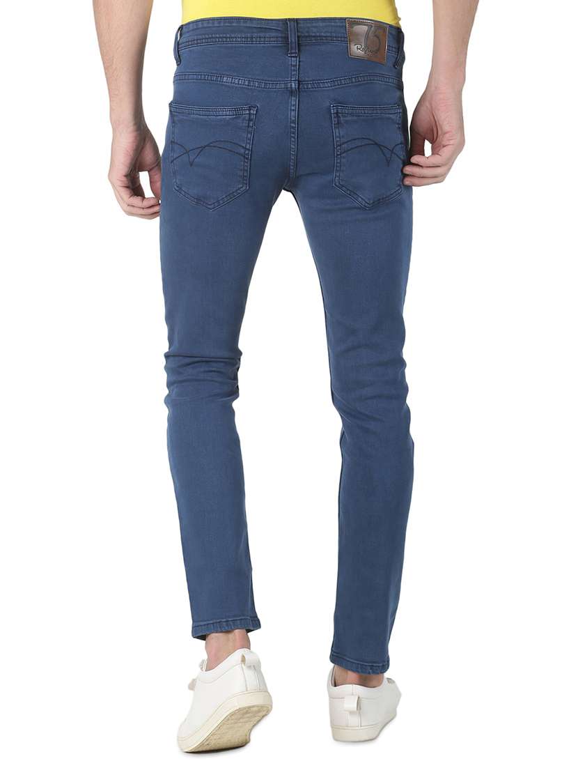 mens slim fit plain jeans - 17652886 - Standard Image - 2