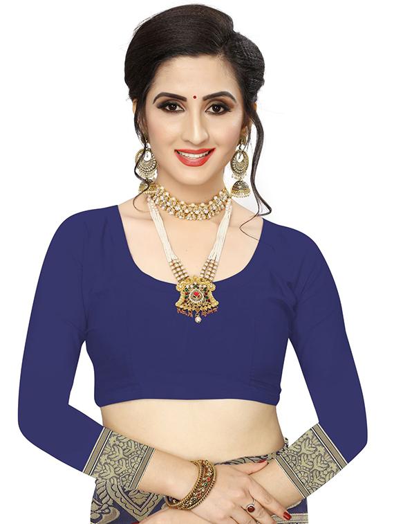 jacquard woven saree - 17652954 - Standard Image - 2