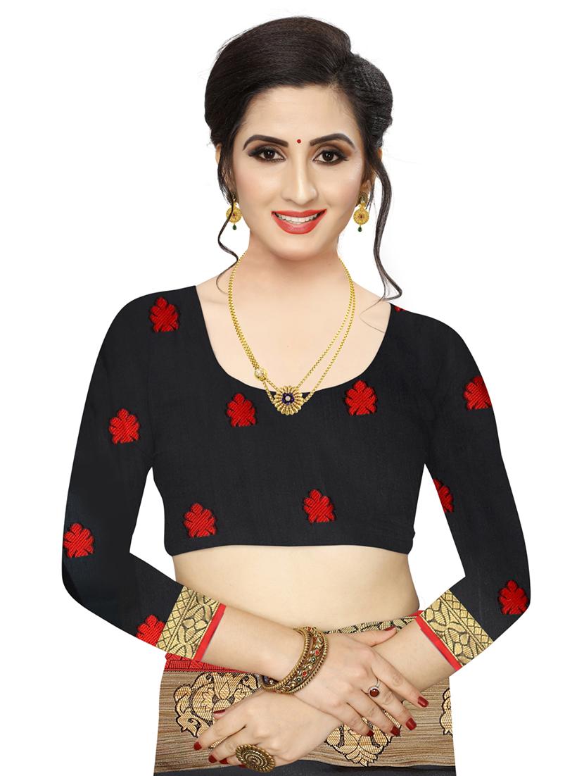 ethnic motifs woven saree - 17653092 - Standard Image - 2