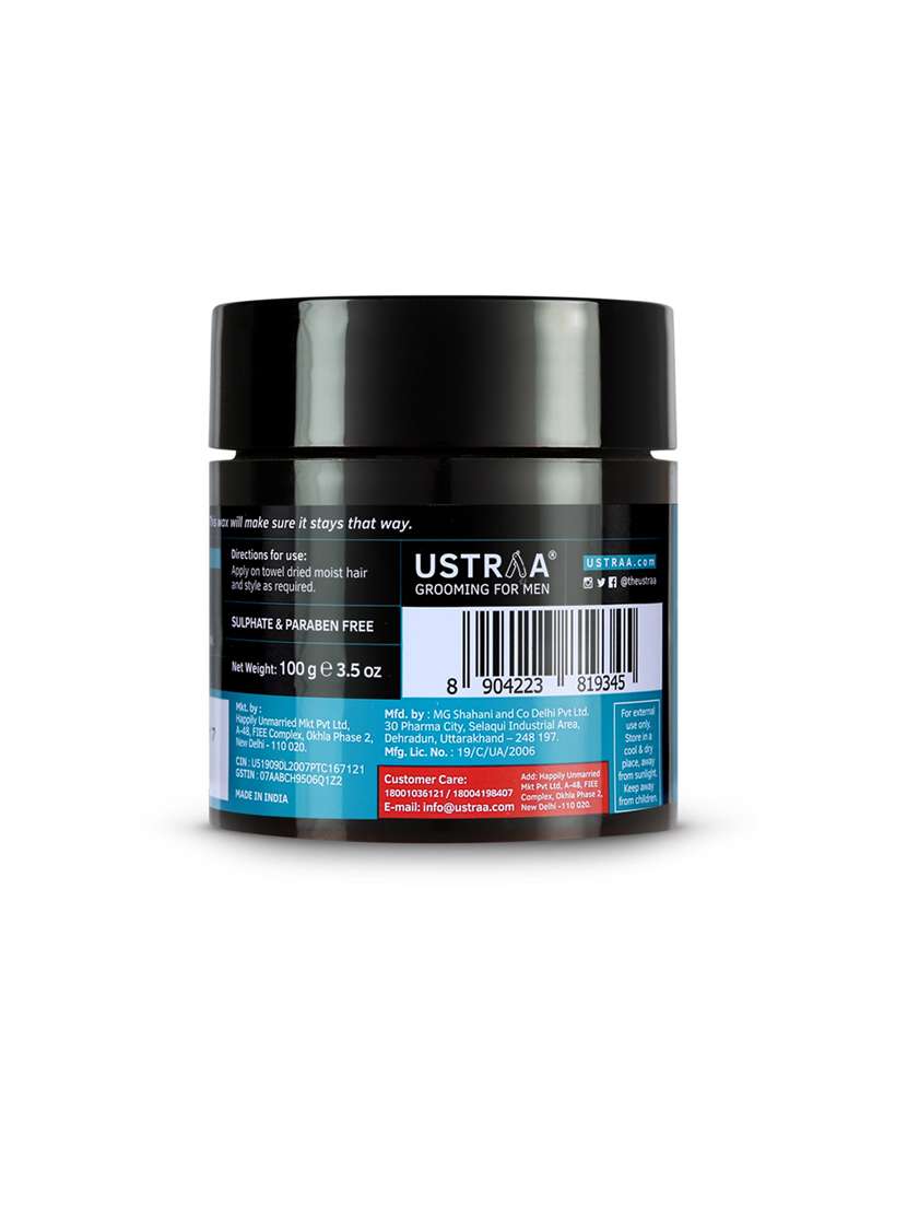 Ustraa Hair Wax Wet Look   100g & Anti Hair Fall Shampoo   250ml