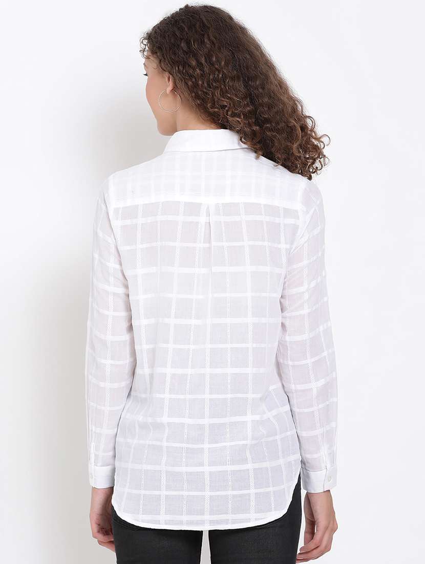 white self design shirt - 17655710 -  Standard Image - 2