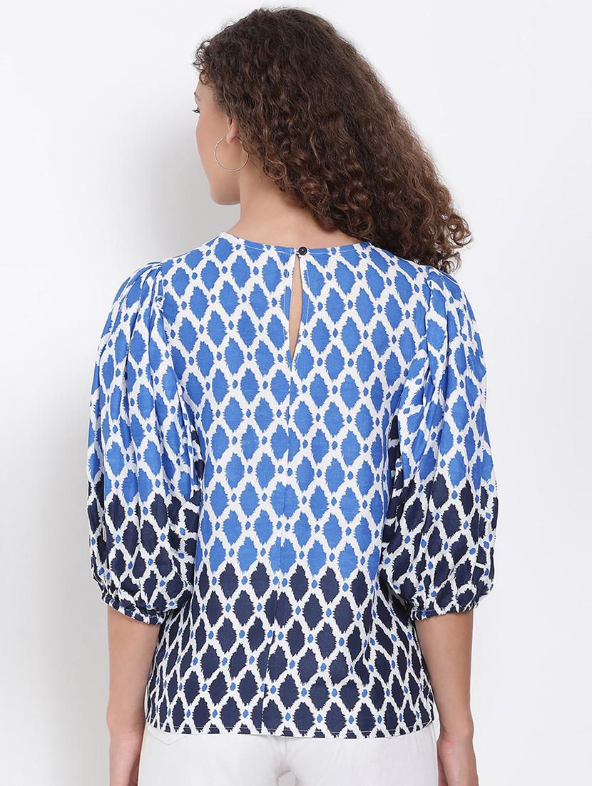 women's straight round neck top - 17655720 - Standard Image - 2