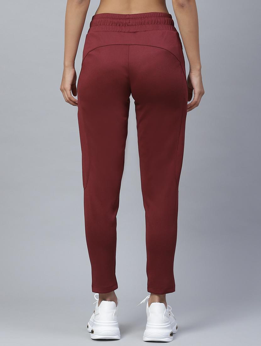 high rise ankle solid track pants - 17655774 - Standard Image - 2